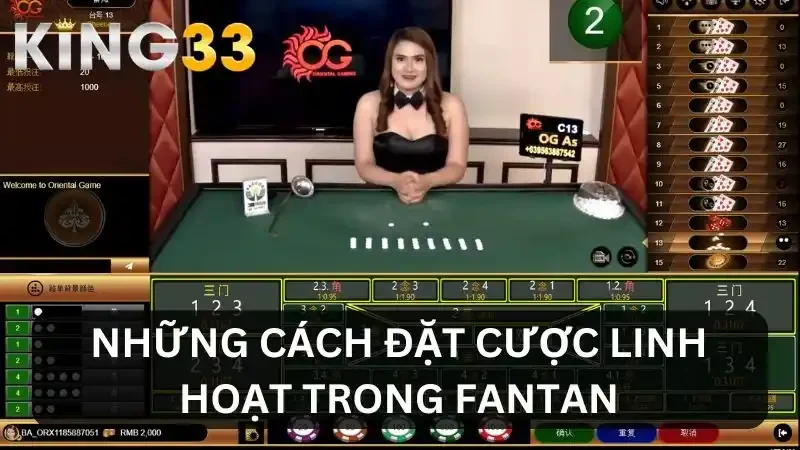 Cách đặt cược trong Fantan