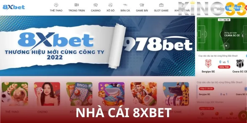 Nhà cái cá độ bóng uy tín 8XBET - Đa dạng dịch vụ, khuyến mãi siêu lớn