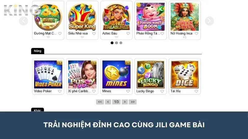 Trải nghiệm đỉnh cao cùng JILI Game Bài