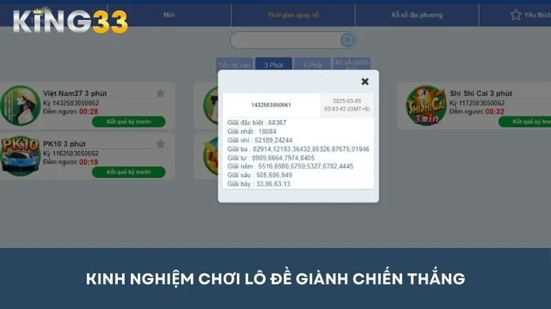 Kinh nghiệm chơi lô đề giành chiến thắng lớn